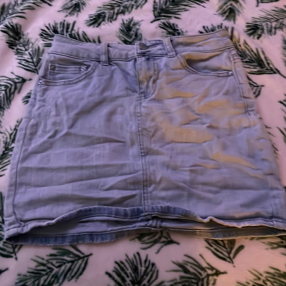mini jean skirt